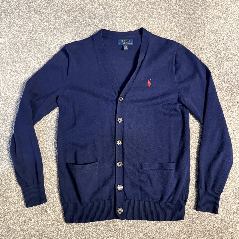 Polo by Ralph Lauren Kids Navy Cardigan ( Fits like a women’s medium )